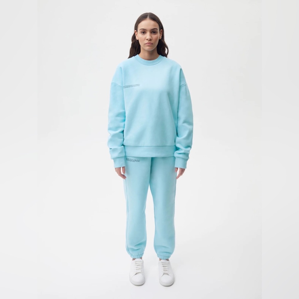 PANGAIA Archive 365 Crewneck & Sweatpants Set | Teal Green